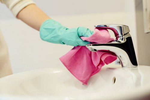 Professional stain removal service in a Whitechapel home