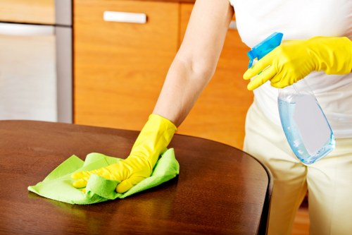 Professional carpet cleaners reviewing health and safety standards